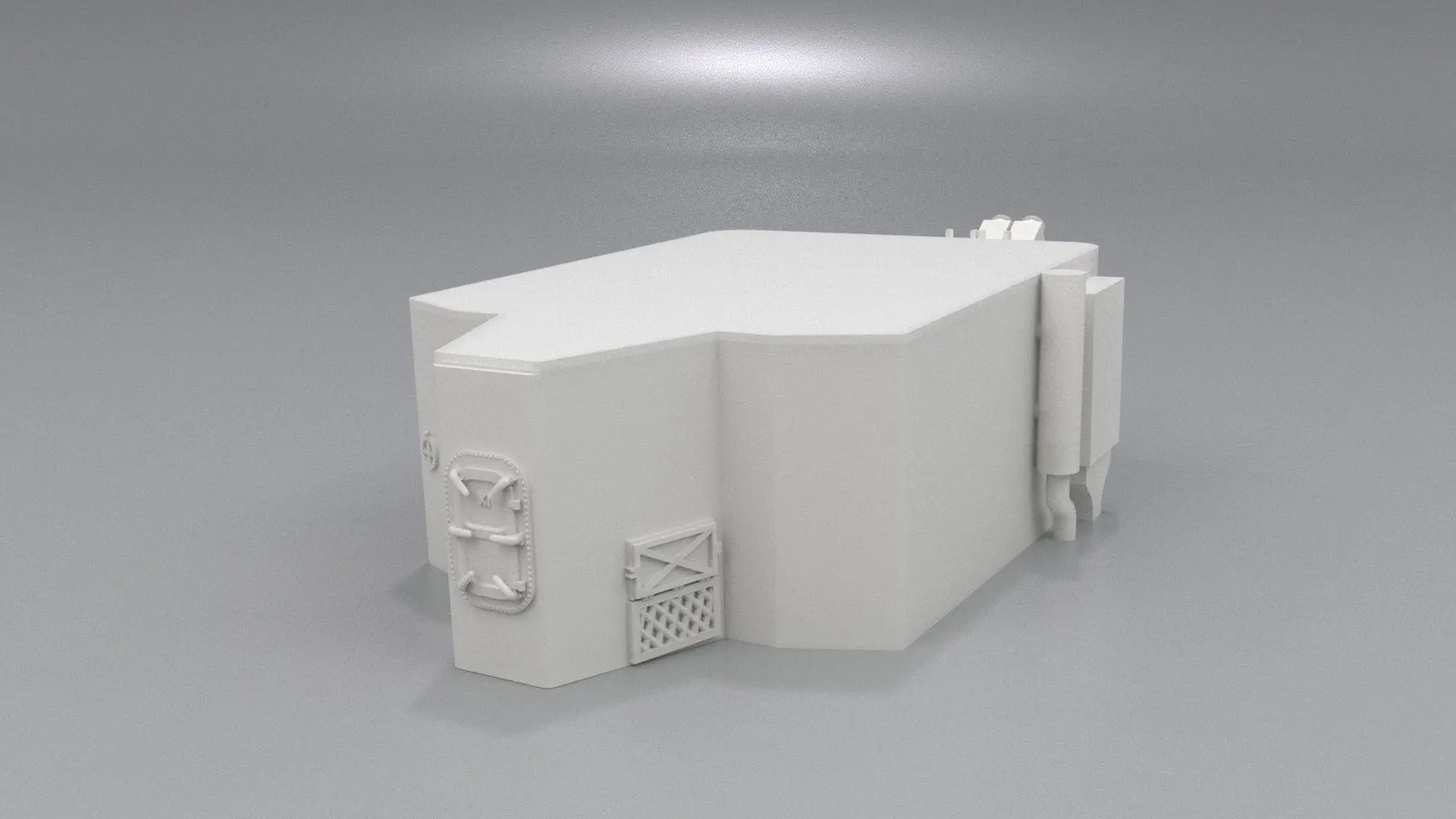 1/72 USS Kidd (DD-661) Forward Bridge (Lower Section) - distefan 3d print