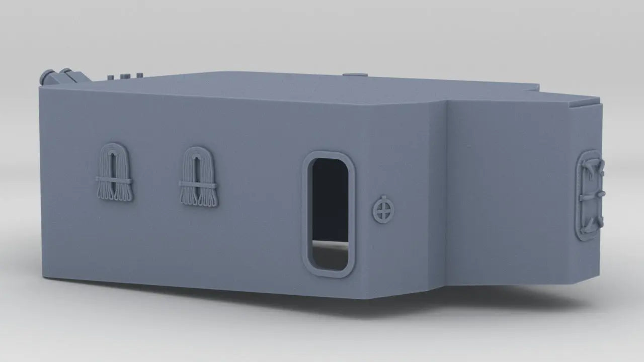 1/72 USS Kidd (DD-661) Forward Bridge (Lower Section) 3dspro