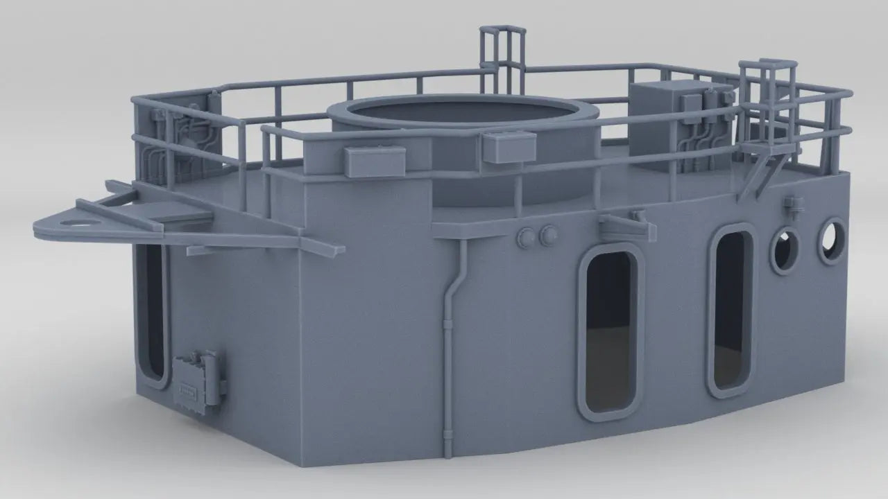 1/72 USS Kidd (DD-661) Forward Deck 1 Pilot House 3dspro