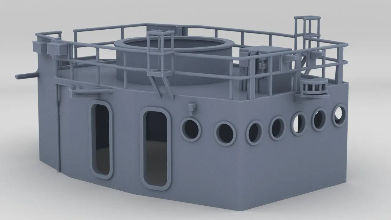 1/72 USS Kidd (DD-661) Forward Deck 1 Pilot House 3dspro