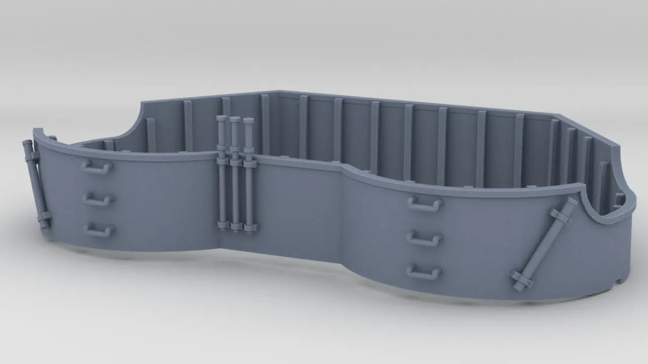 1/72 USS Kidd (DD-661) Stern 20mm Tub 3dspro