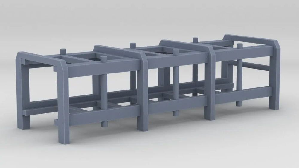 1/72 USS Kidd (DD-661) Stowage Rack DC MK9 Port - distefan 3d print
