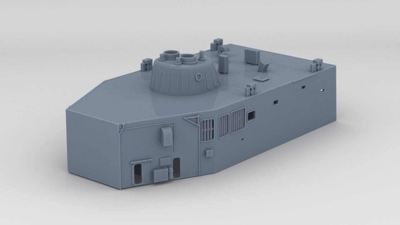 1/72 USS Oliver Hazard Perry Aft Deck - distefan 3d print