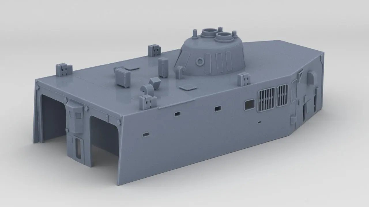 1/72 USS Oliver Hazard Perry Aft Deck - distefan 3d print