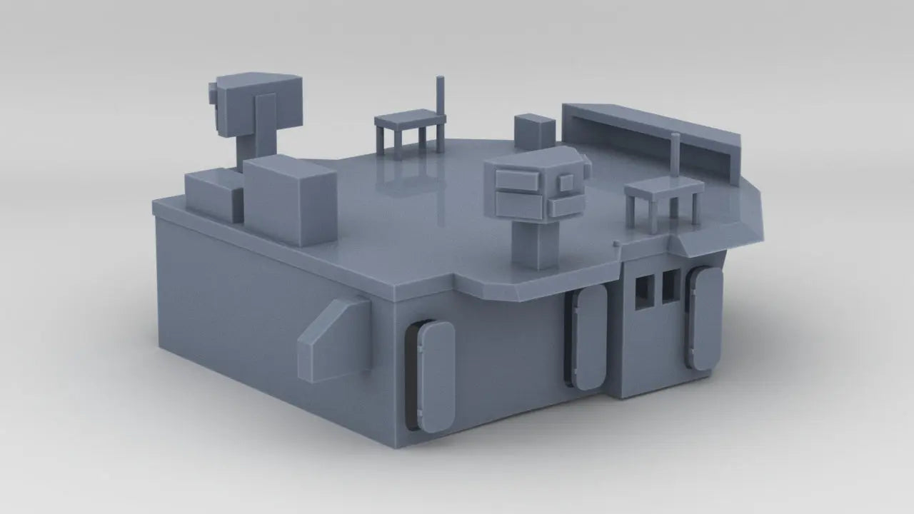 1/72 USS Oliver Hazard Perry Forward Command Bridge - distefan 3d print