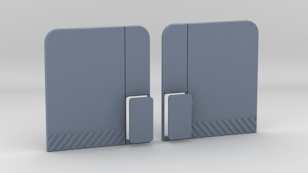 1/72 USS Oliver Hazard Perry Hangar Doors Set - distefan 3d print