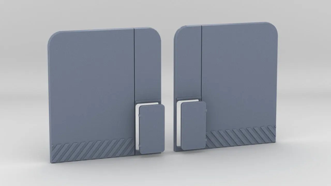 1/72 USS Oliver Hazard Perry Hangar Doors Set - distefan 3d print