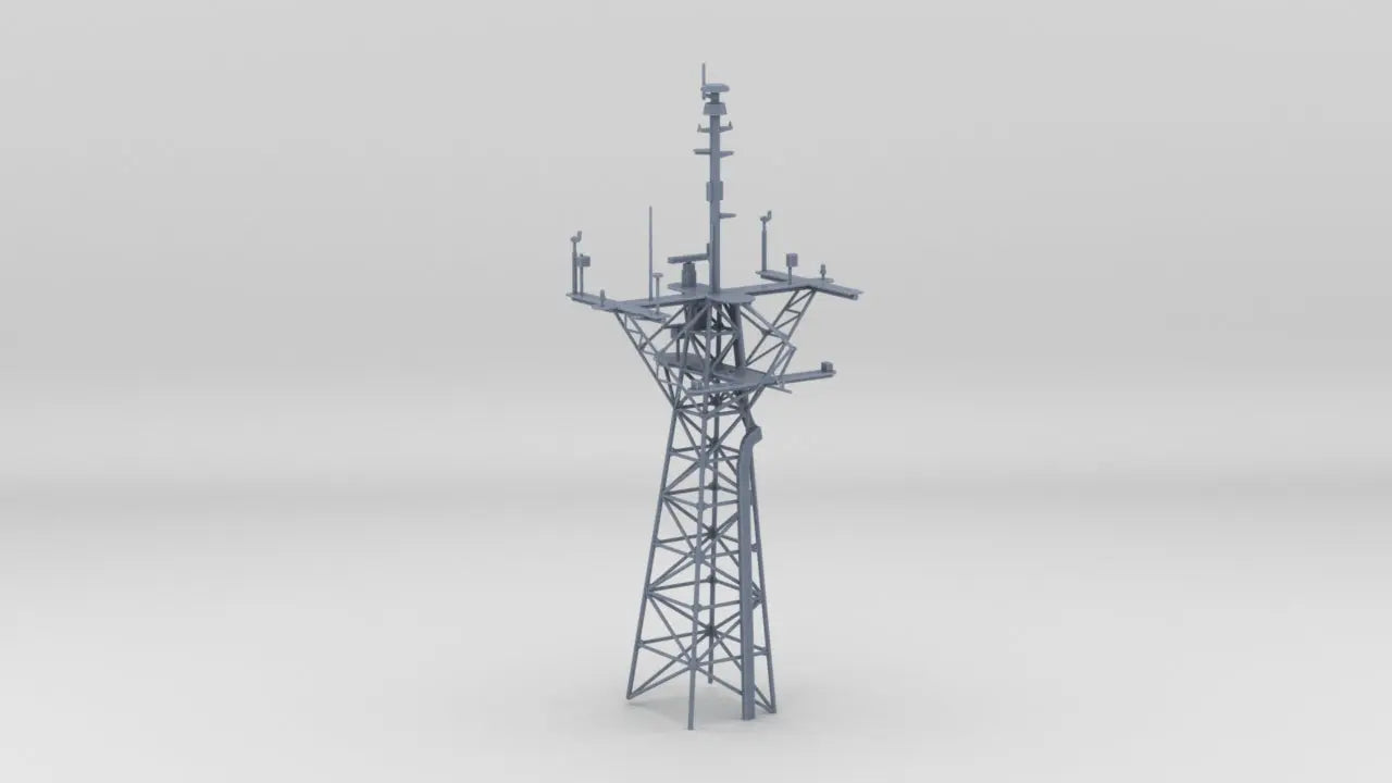 1/72 USS Oliver Hazard Perry Mast - distefan 3d print