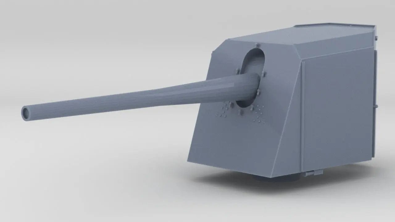 1/72 DKM 15 cm/55 (5.9") SK C/28 Gun Mount - distefan 3d print