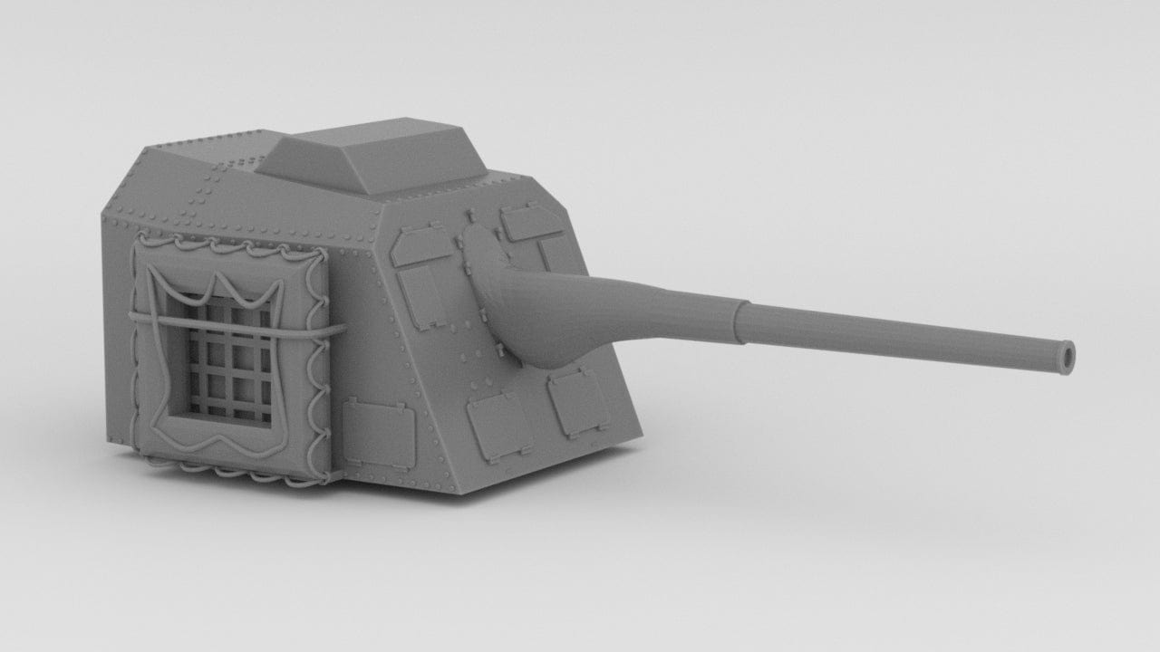 1/72 DKM 15cm/55 (5.9in) TBts KC/36 Gun - distefan 3d print