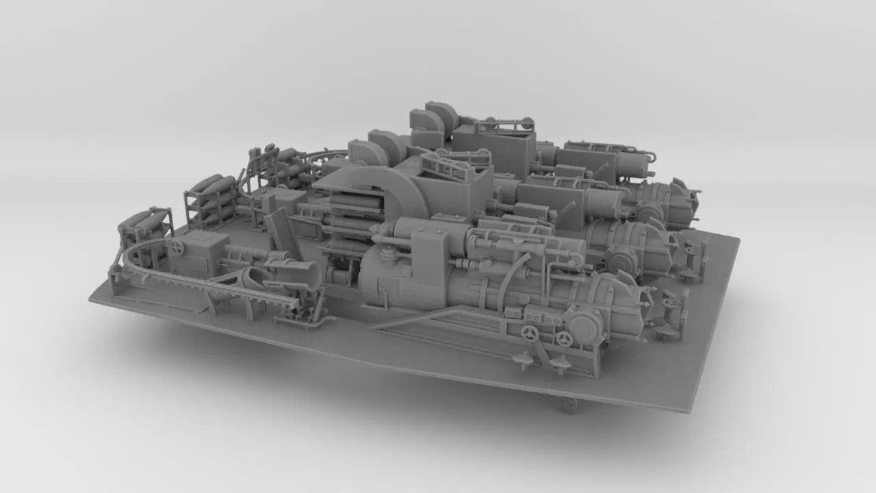 1/72 DKM 28cm SK C/34 Naval Turret "Caesar" Interior - distefan 3d print