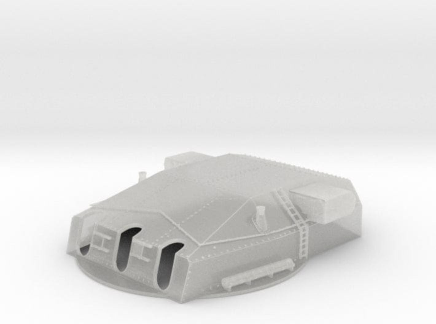 1/72 DKM 28cm SK C/34 "Caesar" Turret Mount Kit - Distefan 3D Print | Upgrade Your Ship