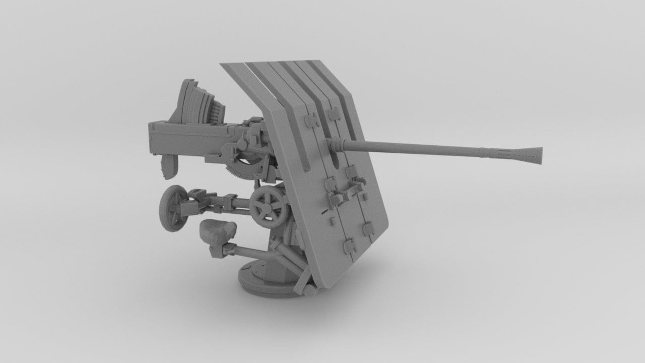 1/72 DKM 3.7cm Flak M42 Single Mount - distefan 3d print