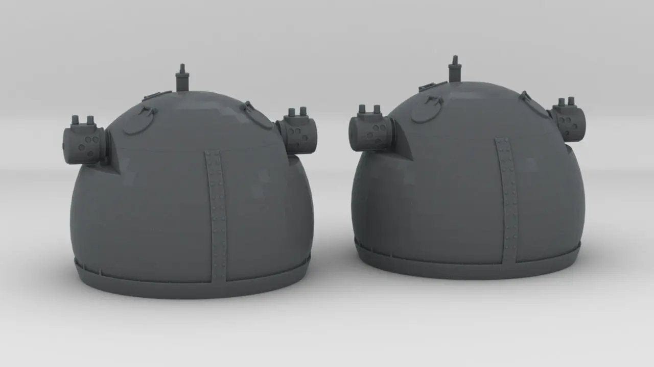1/72 DKM 4m Type SL-8 Rangefinder Set (2pcs) - distefan 3d print