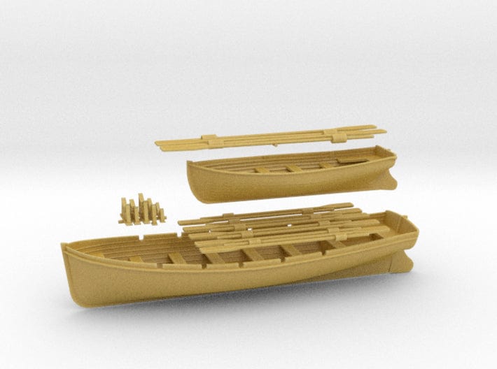 1/72 DKM 8m & 6m long boats set - distefan 3d print