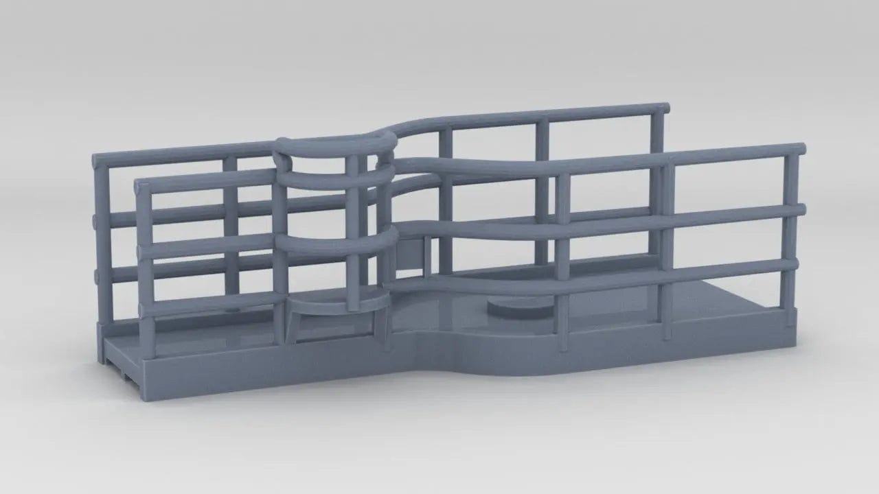 1/72 DKM Bismarck Admiral's Bridge Foremast Platform - distefan 3d print