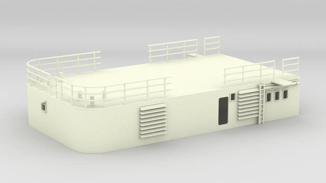 1/72 DKM Bismarck Aft Deck 3 - distefan 3d print