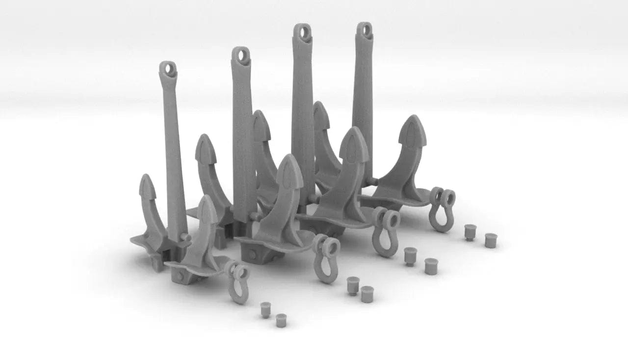 1/72 DKM Bismarck Anchor Kits - distefan 3d print