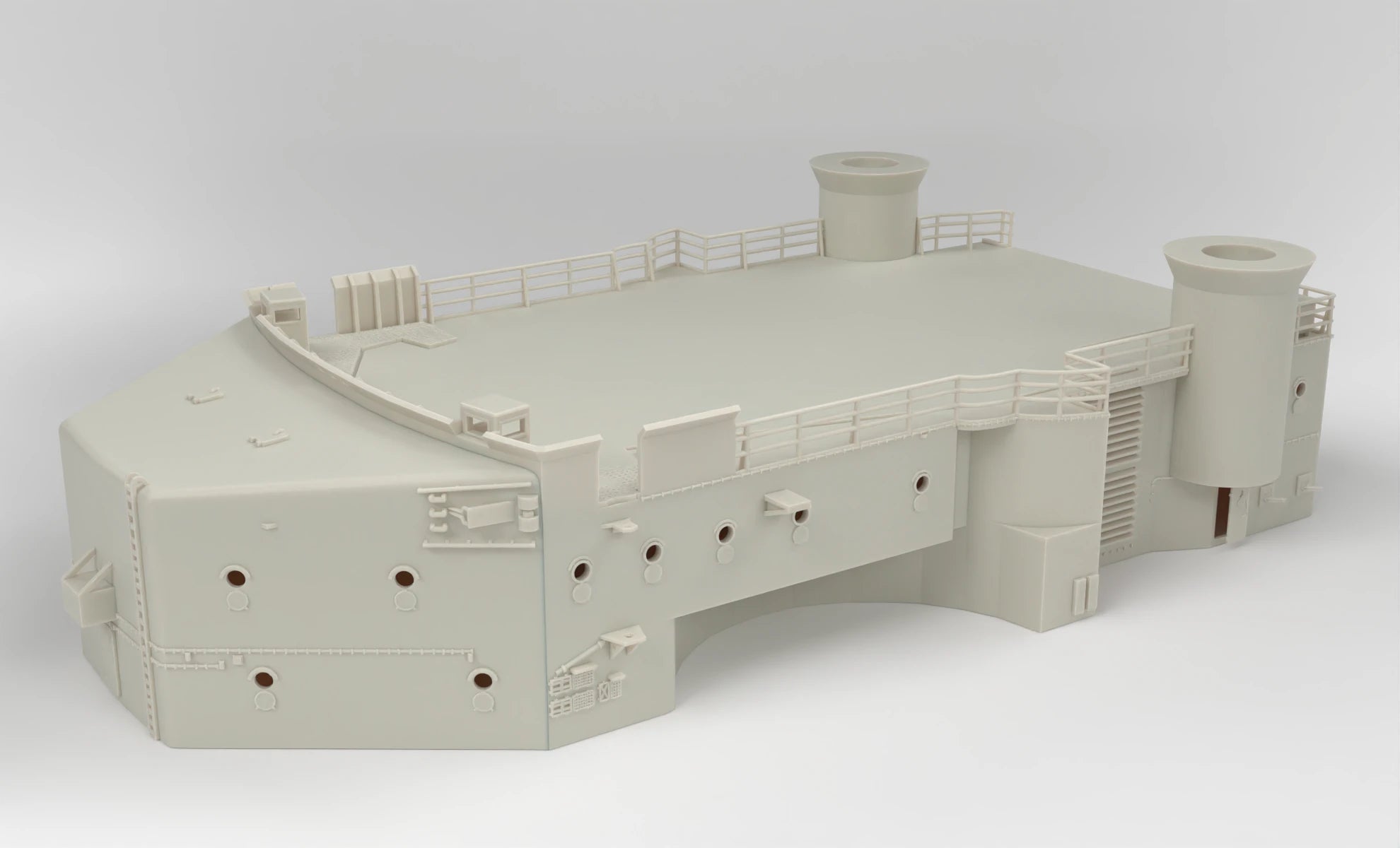 1/72 DKM Bismarck Forward Lower Deck 2 - distefan 3d print