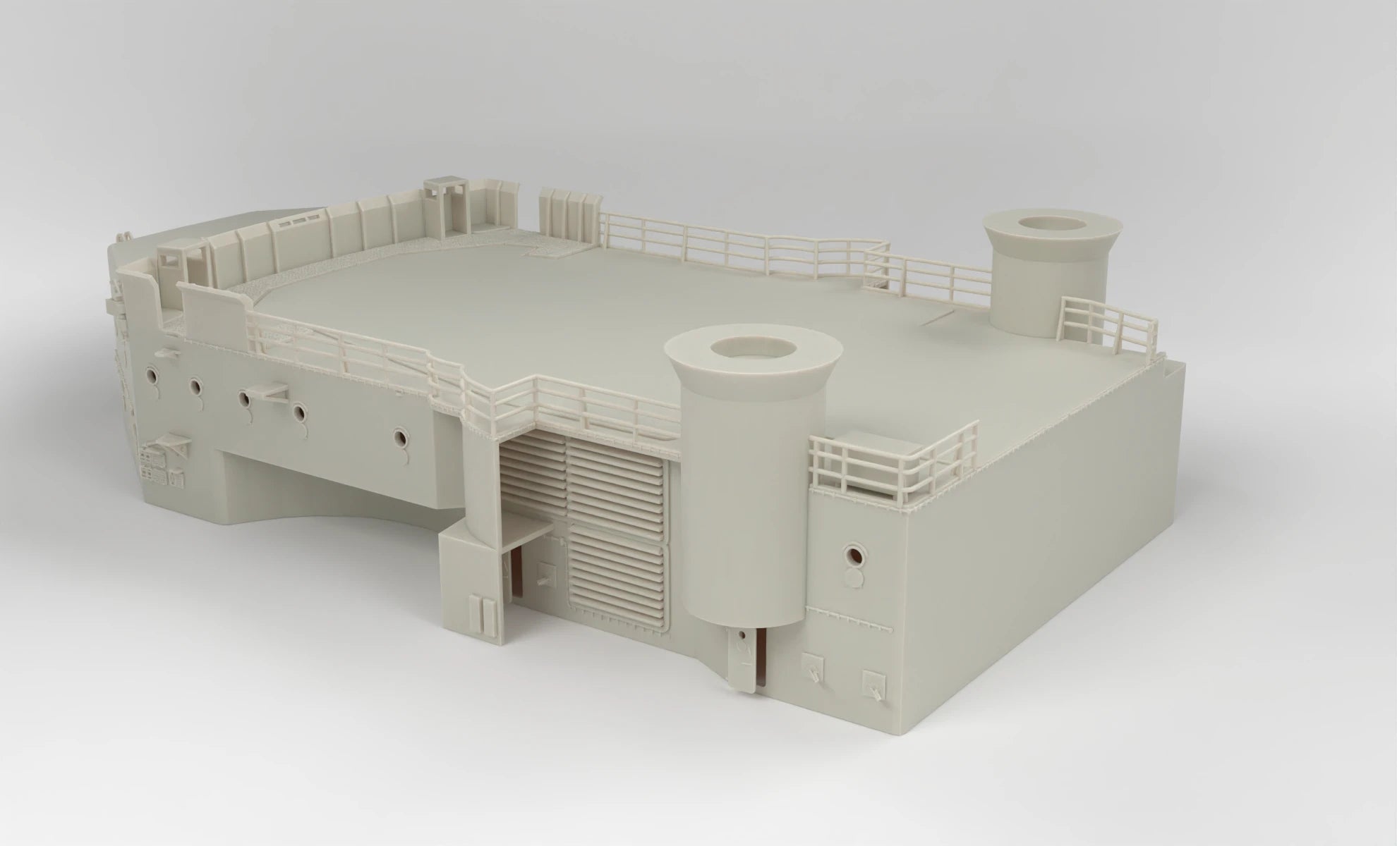 1/72 DKM Bismarck Forward Lower Deck 2 - distefan 3d print