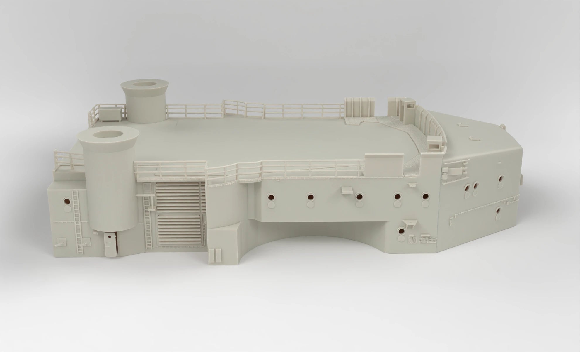 1/72 DKM Bismarck Forward Lower Deck 2 - distefan 3d print