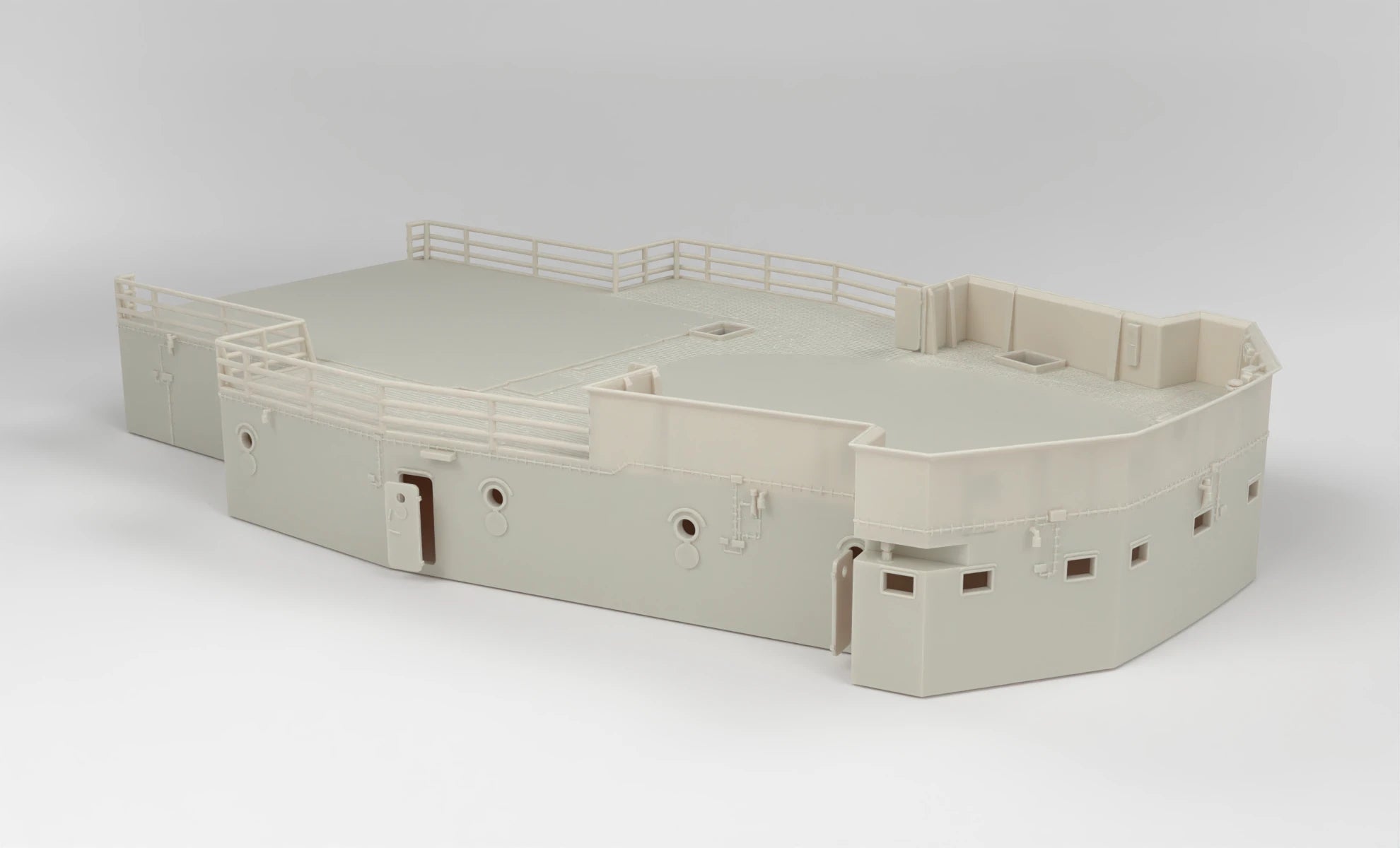 1/72 DKM Bismarck Forward Lower Mast Deck - distefan 3d print