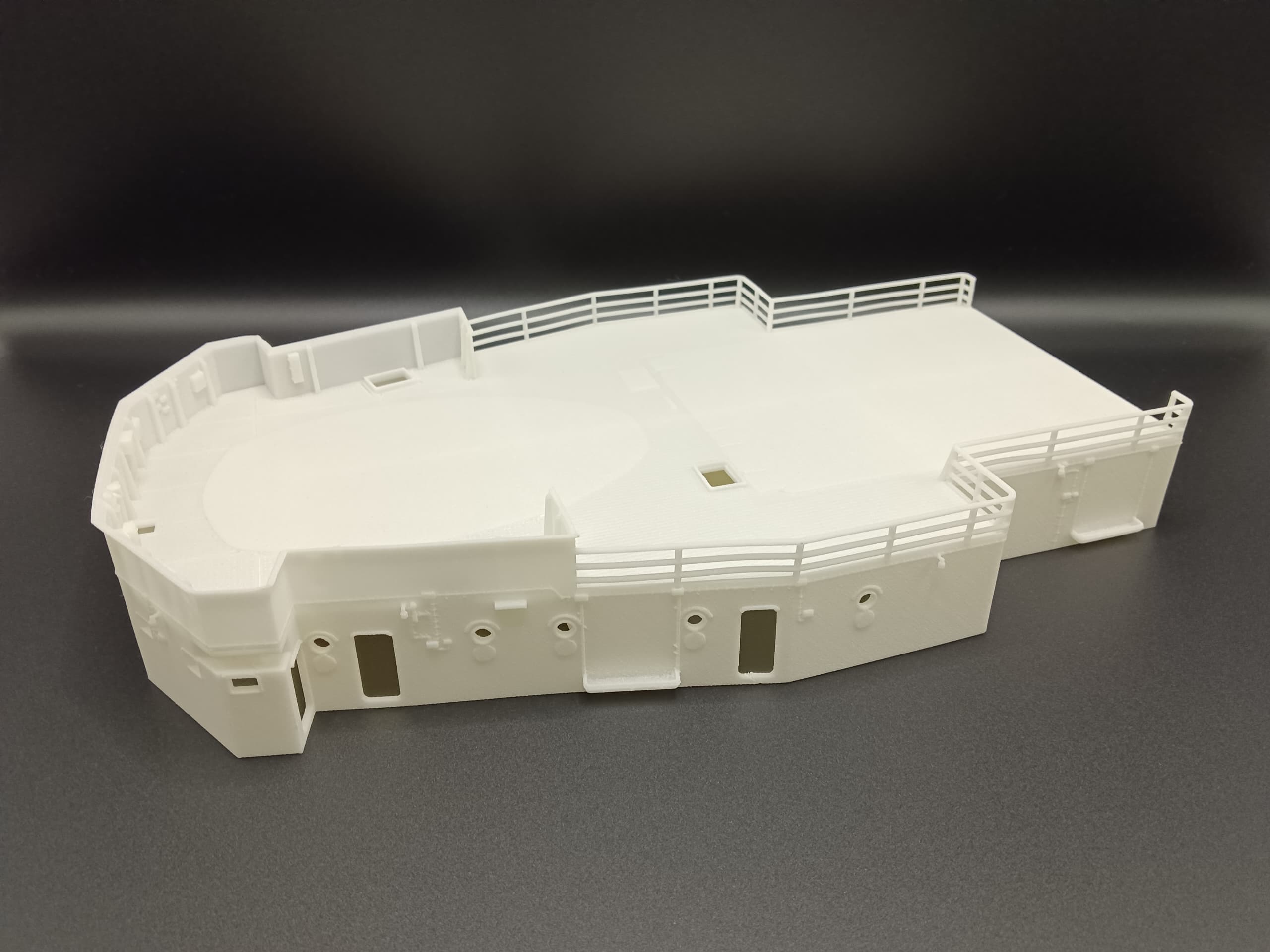 1/72 DKM Bismarck Forward Lower Mast Deck - distefan 3d print