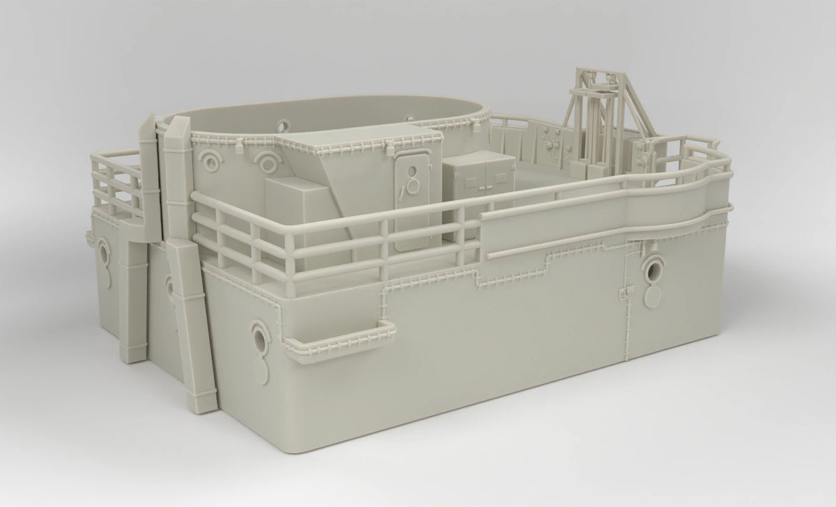 1/72 DKM Bismarck Forward Upper Mast Deck 5 - distefan 3d print