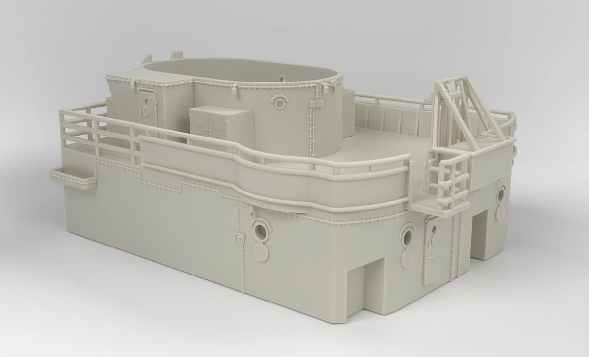 1/72 DKM Bismarck Forward Upper Mast Deck 5 - distefan 3d print