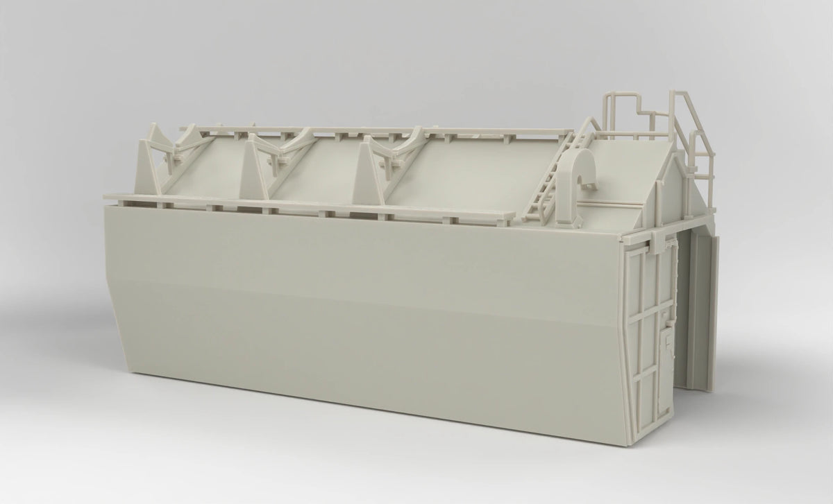 1/72 DKM Bismarck Hangar Port - distefan 3d print