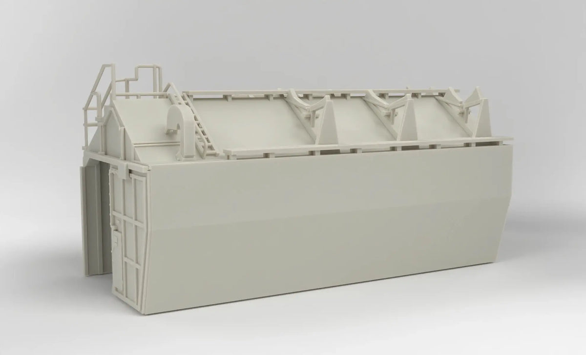 1/72 DKM Bismarck Hangar Starboard - distefan 3d print