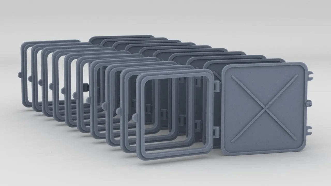 1/72 DKM Destroyer Windows Set (10pcs) - distefan 3d print