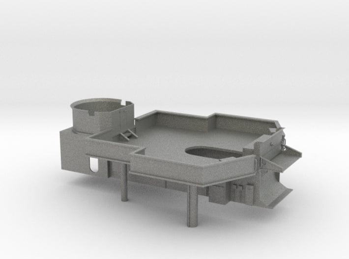 1/72 DKM Narvik-Klasse Z37 Amidship Structure 3d printed