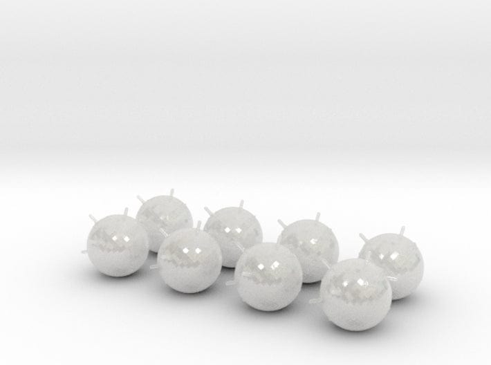 1/72 DKM Narvik Klasse Z37 Naval Mine Set 8pcs 3d printed