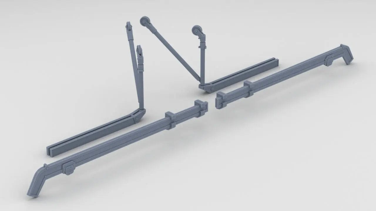 1/72 DKM Narvik Torpedo Crane Set - distefan 3d print