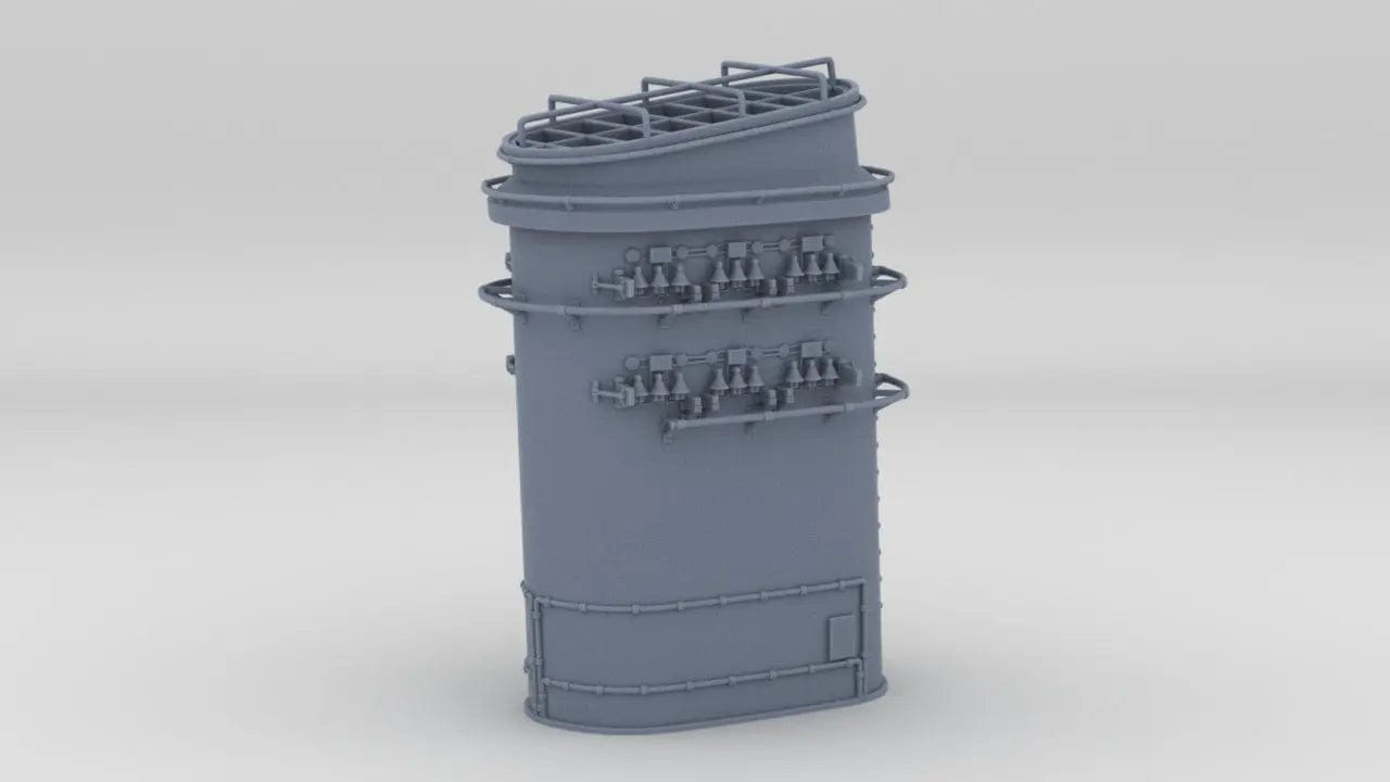 1/72 DKM Narvik Z37 Amidships Funnel - distefan 3d print