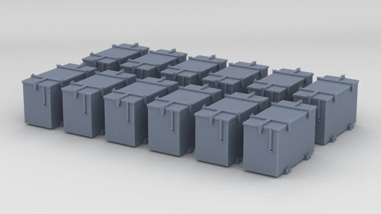 1/72 DKM Narvik Z37 Ammo Lockers Set (12pcs) - distefan 3d print