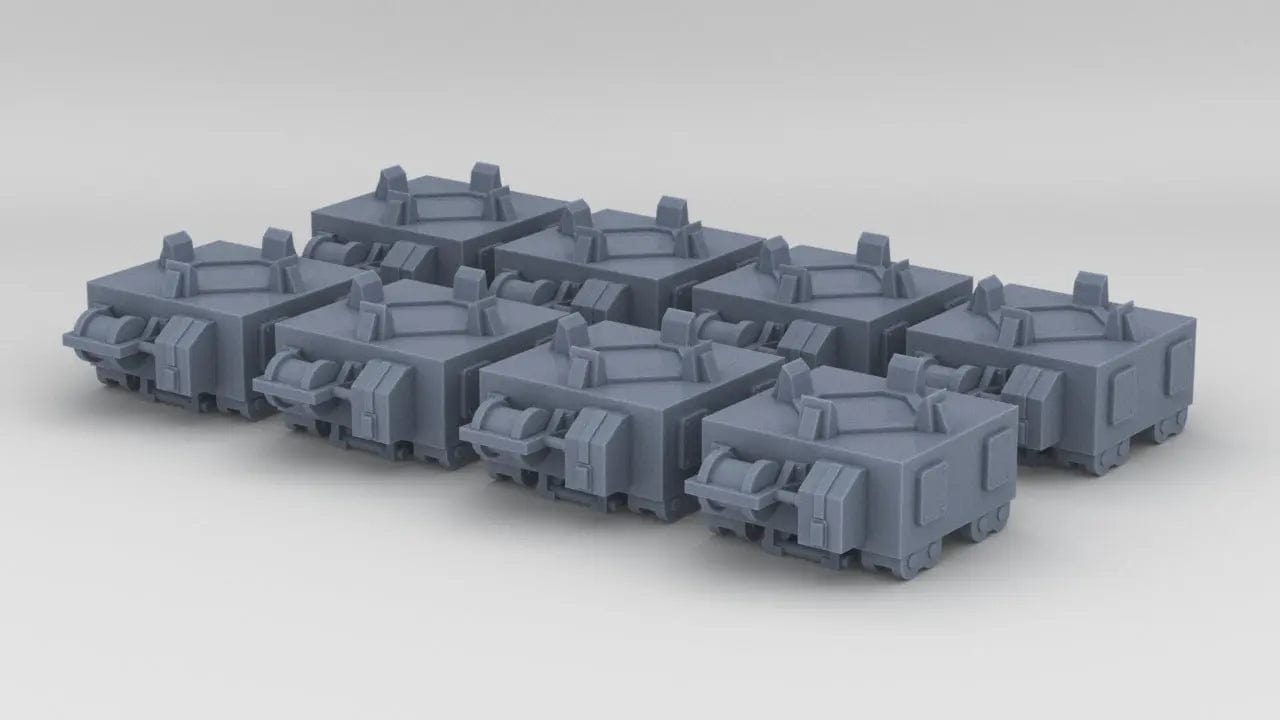 1/72 DKM Narvik Z37 Naval Mine Cart Set (8pcs) - distefan 3d print
