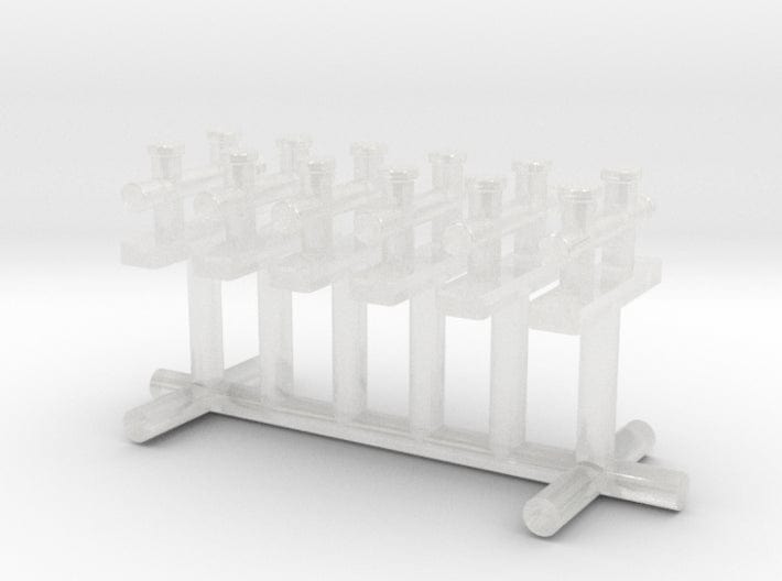 1/72 DKM Raumboote R-301 Bollard Set 6pcs 3d printed