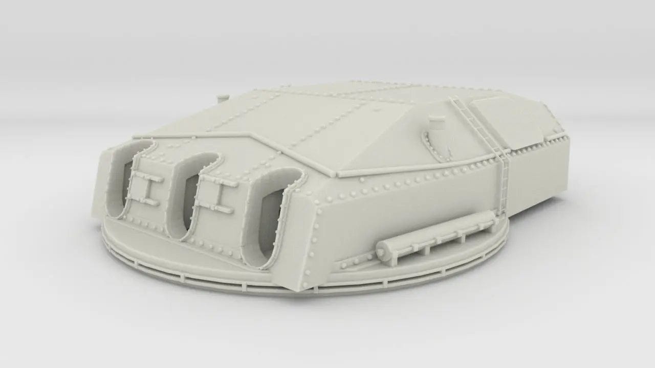 1/72 DKM Scharnhorst 28cm Turret C (Caeser) - distefan 3d print