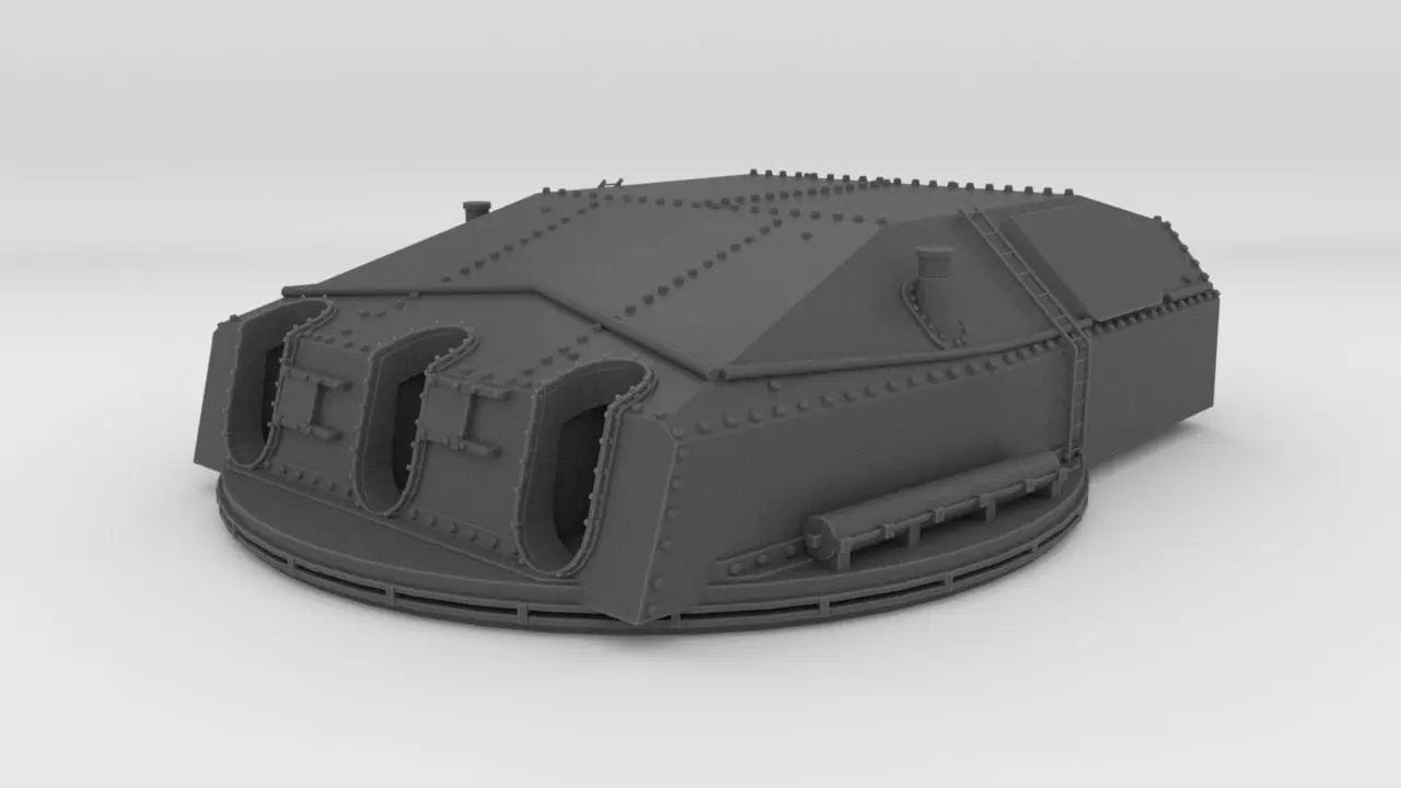 1/72 DKM Scharnhorst 28cm Turret C (Caeser) - distefan 3d print