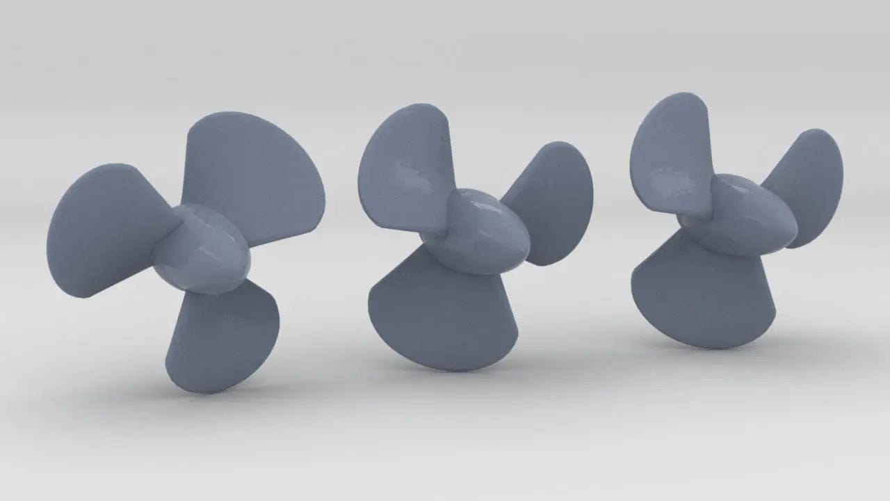 1/72 DKM Schnellboot Propellers Set (3pcs) - distefan 3d print