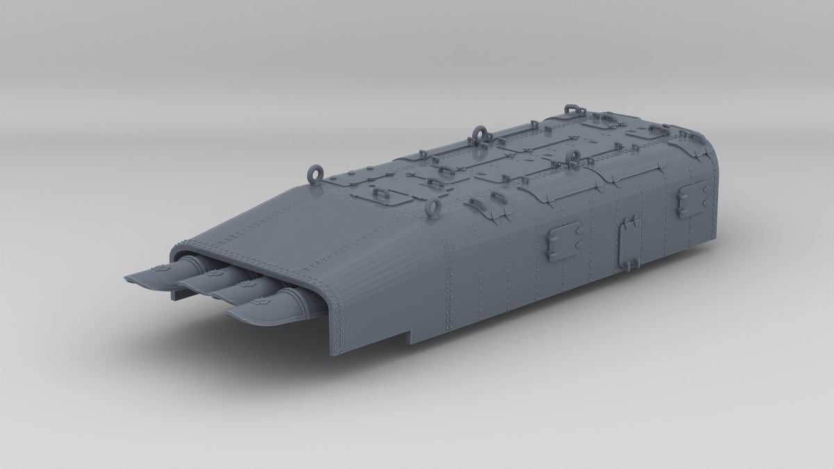 1/72 DKM Torpedo Tubes w/ Armour Protection - distefan 3d print
