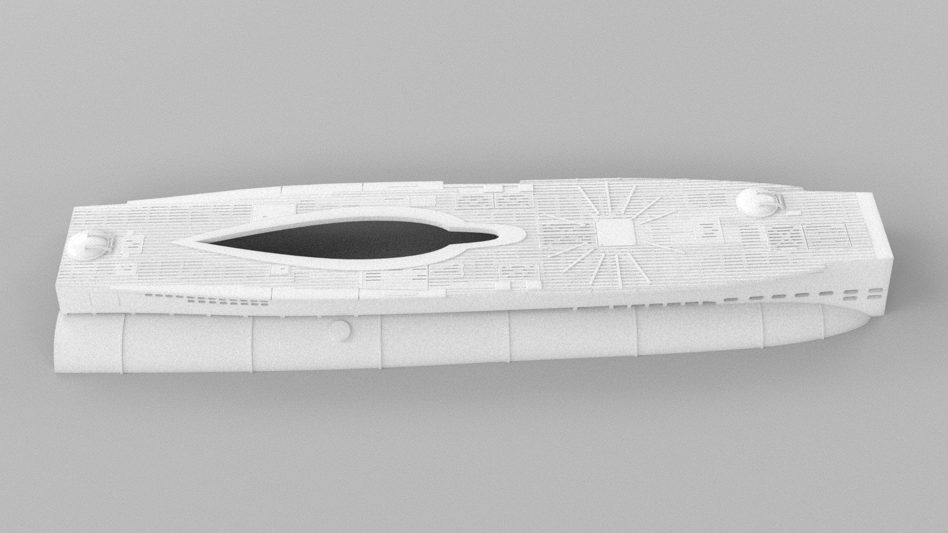 Supercharge Your U-Boot: 1/72 DKM U-boot VII/C Hull Upper Deck Waterline (Choose Your Material)