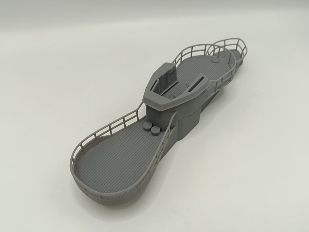1/72 DKM U-Boot VII/C - U-441 Conning Tower w/ Railing - distefan 3d print