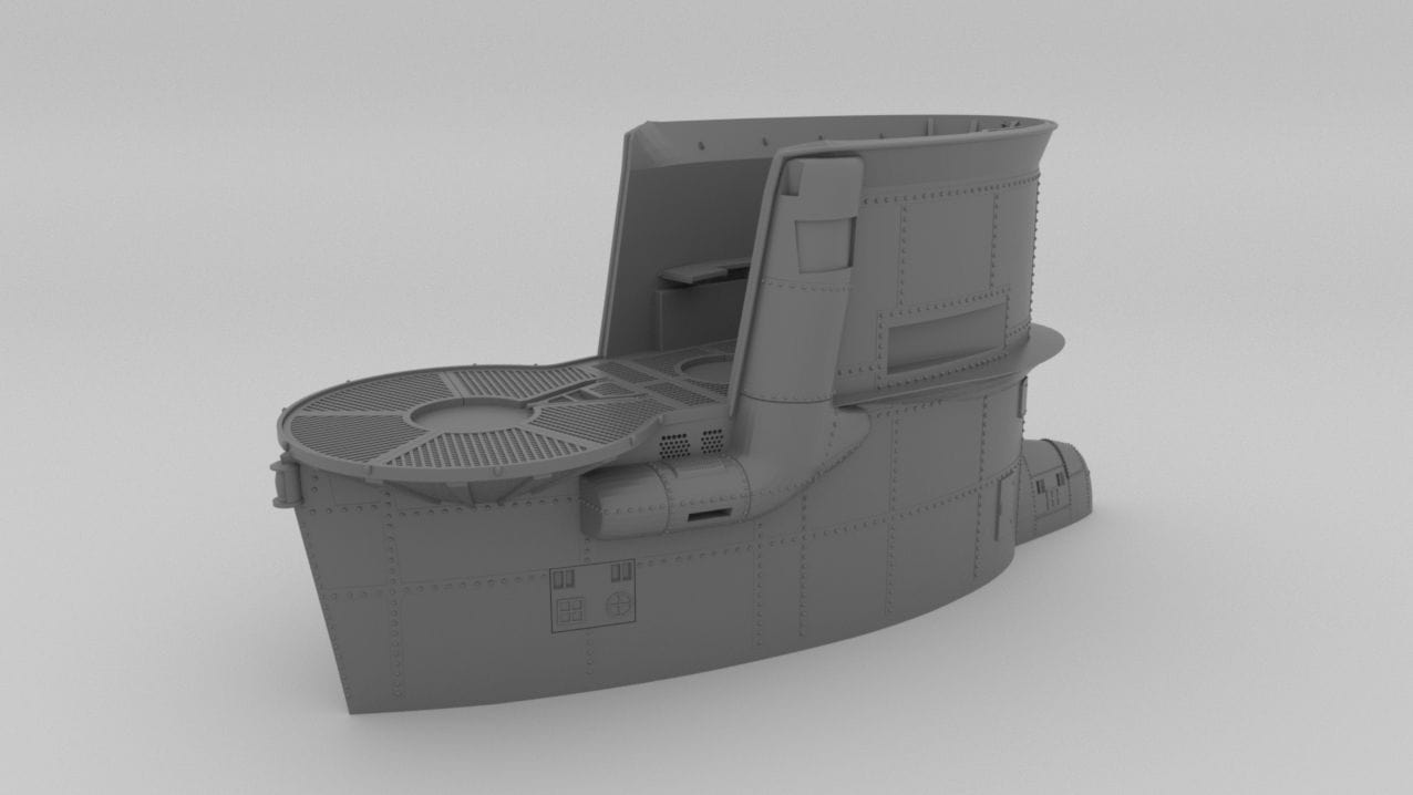 1/72 DKM Uboot VIIB Conning Tower - distefan 3d print