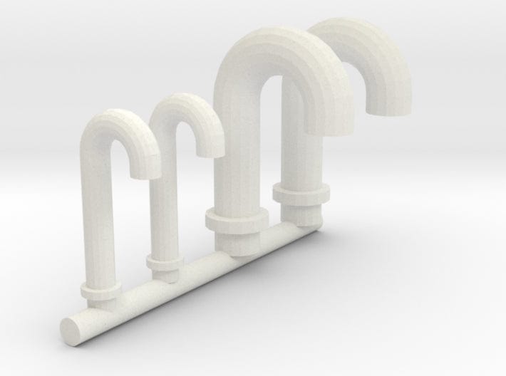 1/72 DKM vent tubes set 4pcs - distefan 3d print