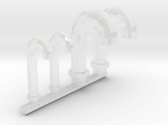 1/72 DKM vent tubes set 4pcs - distefan 3d print