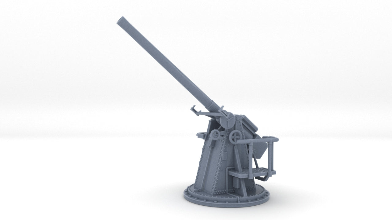 1/72 HMS 12-pdr 3"/45 (76.2 cm) 20 CWT Elevated Gun Resin3Dinteractive