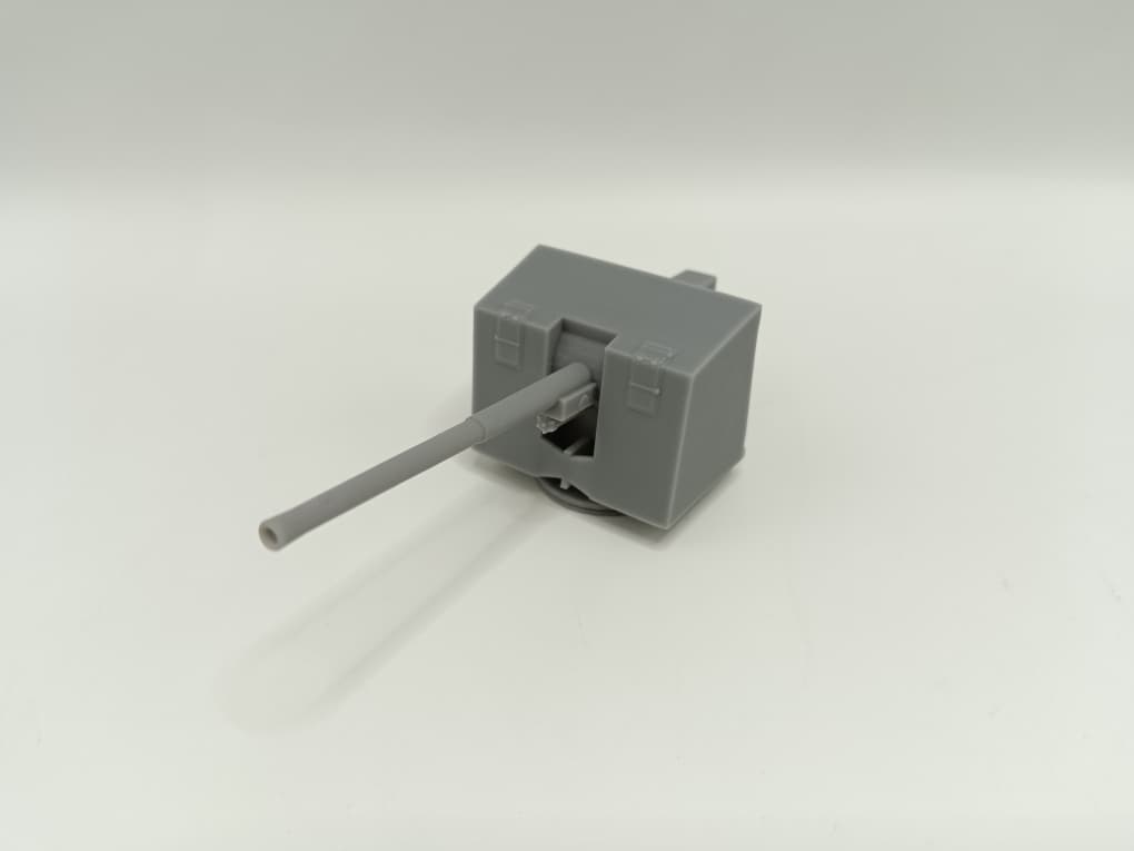 1/72 HMS 4.7"/45 (12cm) QF Mark IX Naval Gun - distefan 3d print
